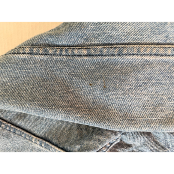 Vintage Woolrich Denim Wool Blanket Removable Liner Jean Jacket Mens XL Blue - Picture 9 of 12